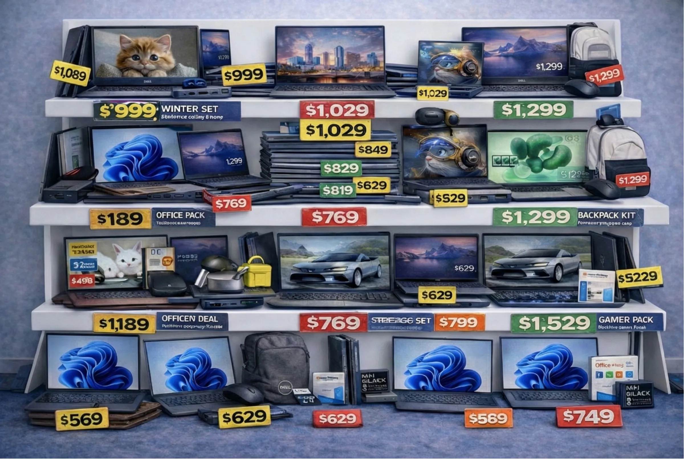 Chaotic digital shelf with duplicate listings and price wars